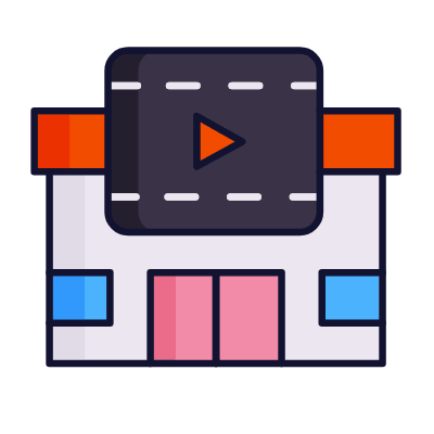Cinema, Animated Icon, Lineal