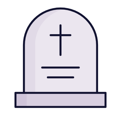 Christian Grave, Animated Icon, Lineal