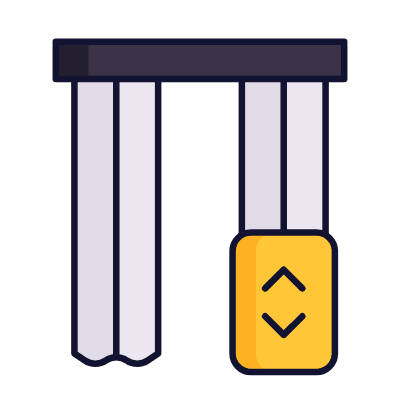 Curtains Controller, Animated Icon, Lineal