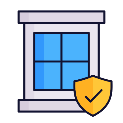 Window shield, Animated Icon, Lineal