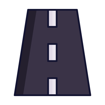 Road, Animated Icon, Lineal