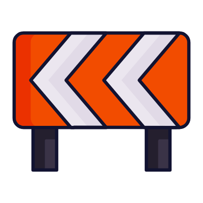 Road Barrier, Animated Icon, Lineal