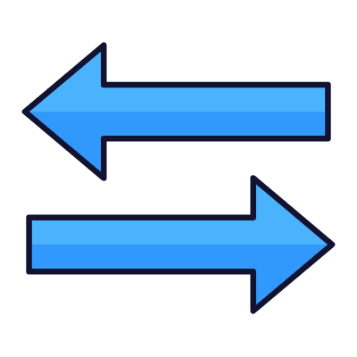 Left Right, Animated Icon, Lineal