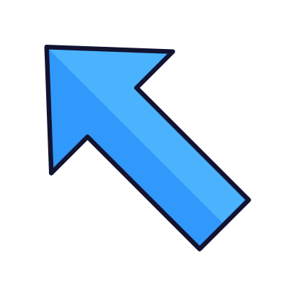 Arrow Up Left, Animated Icon, Lineal