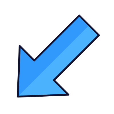 Arrow Down Left, Animated Icon, Lineal