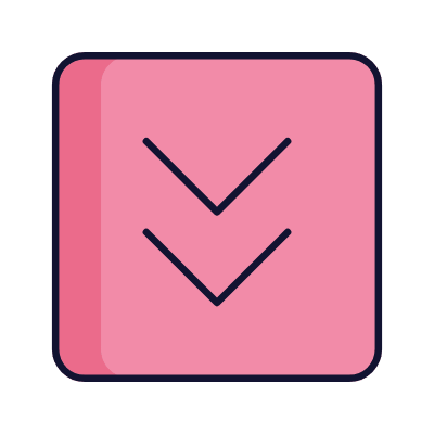 Chevrons Down, Animated Icon, Lineal