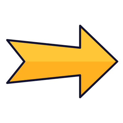 Arrow Notched Right, Animated Icon, Lineal