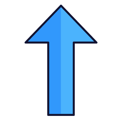 Arrow Up, Animated Icon, Lineal
