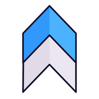 Chevron Steps Up, Animated Icon, Lineal