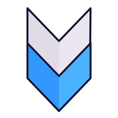 Chevron Steps Down, Animated Icon, Lineal