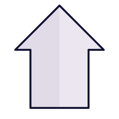 Arrow Up, Animated Icon, Lineal