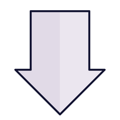 Arrow Down, Animated Icon, Lineal