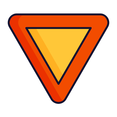 Give Way, Animated Icon, Lineal