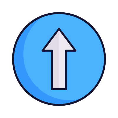 Straight Ahead, Animated Icon, Lineal