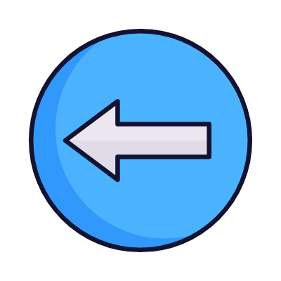 Turn Left, Animated Icon, Lineal