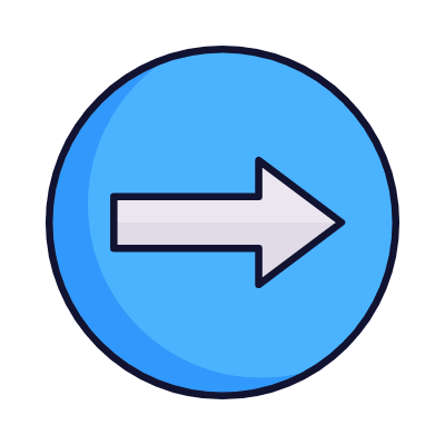 Turn Right, Animated Icon, Lineal