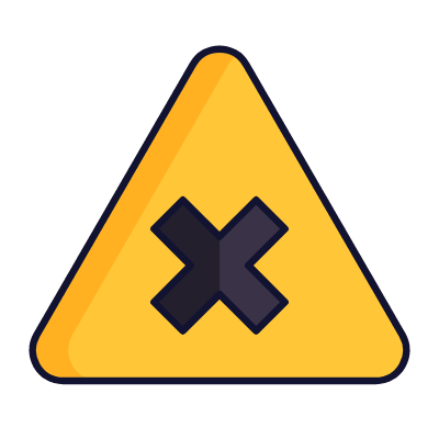 Uncontrolled Intersection, Animated Icon, Lineal