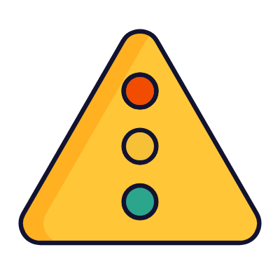 Traffic Lights, Animated Icon, Lineal
