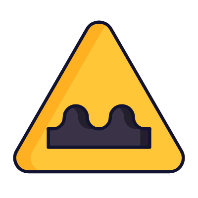 Uneven Road, Animated Icon, Lineal