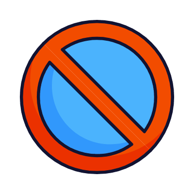 No Parking, Animated Icon, Lineal