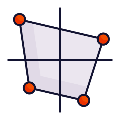 Quadrant Chart, Animated Icon, Lineal