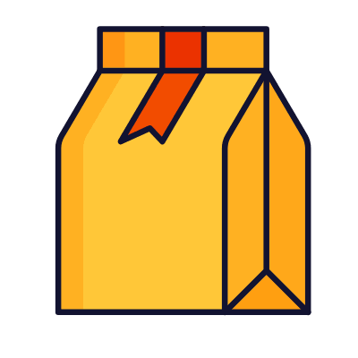 Paper Bag Tape, Animated Icon, Lineal