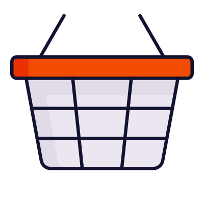 Shopping Basket Wire, Animated Icon, Lineal