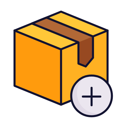 Box Plus, Animated Icon, Lineal