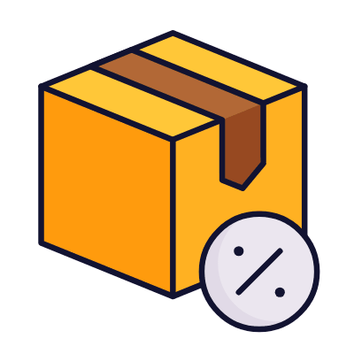 Box Percent, Animated Icon, Lineal