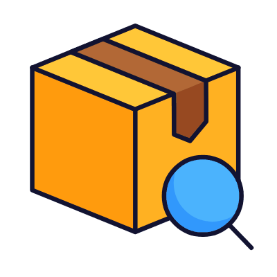 Box Magnifier, Animated Icon, Lineal