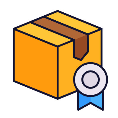 Box Badge, Animated Icon, Lineal