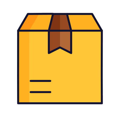 Box Front, Animated Icon, Lineal