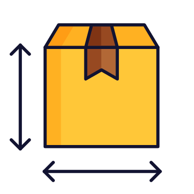 Box Front Size, Animated Icon, Lineal