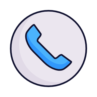 Phone Circle, Animated Icon, Lineal