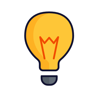 Bulb, Animated Icon, Lineal