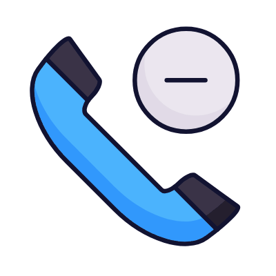 Phone Minus, Animated Icon, Lineal