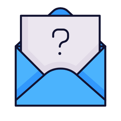 Mail Open Question, Animated Icon, Lineal
