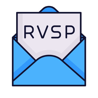 Mail Open RVSP, Animated Icon, Lineal