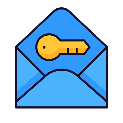 Mail Key, Animated Icon, Lineal