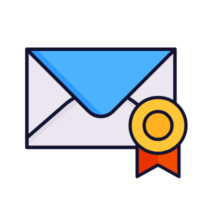 Mail Badge, Animated Icon, Lineal