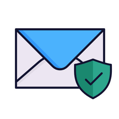 Mail Shield, Animated Icon, Lineal