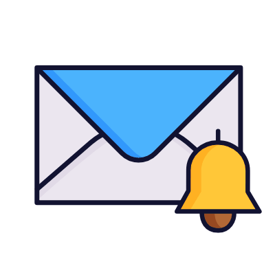 Mail Bell, Animated Icon, Lineal