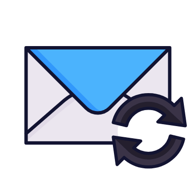 Mail Refresh, Animated Icon, Lineal