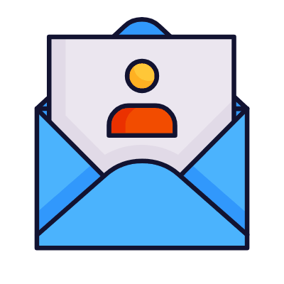 Mail Open User, Animated Icon, Lineal