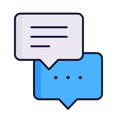 Messages Dots, Animated Icon, Lineal