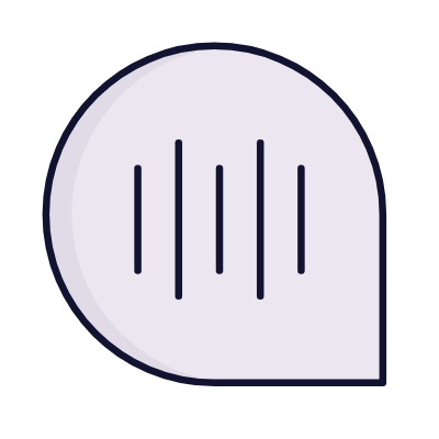 Chat Audio, Animated Icon, Lineal