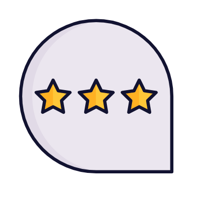 Chat Stars, Animated Icon, Lineal