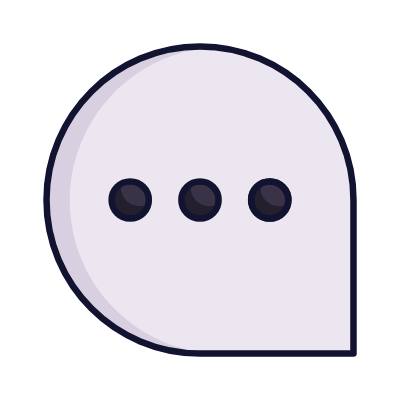 Chat Dots, Animated Icon, Lineal