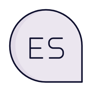 Chat Spanish, Animated Icon, Lineal