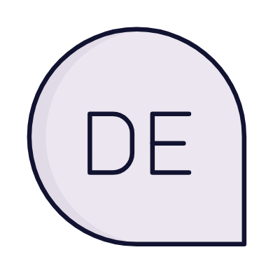 Chat German, Animated Icon, Lineal
